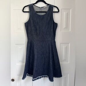 GAP Blue Sleeveless A-line Mini Dress
